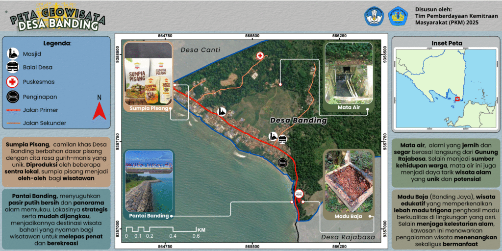 peta geowisata desa banding